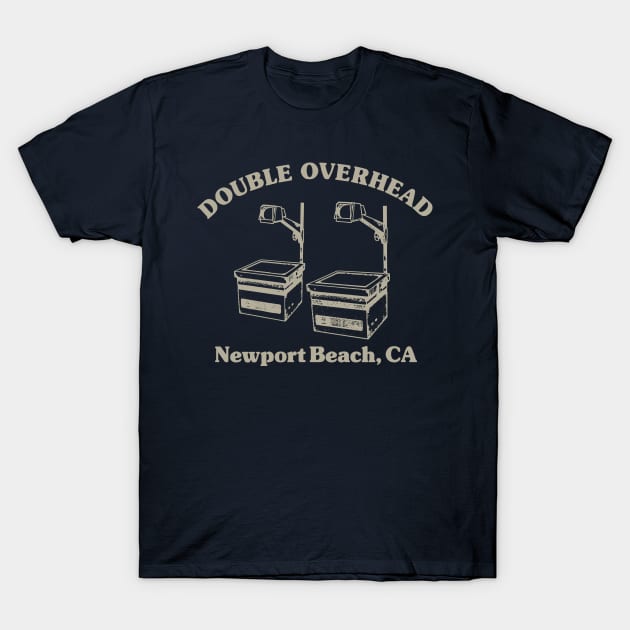 Double Overhead Newport Beach, California - Dark T-Shirt by Double Overhead